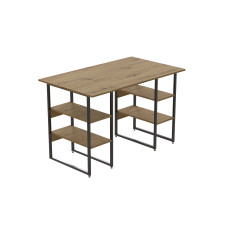 Компьютерный стол Ferrum-decor Карэн 75x140x70 черный ДСП Дуб Артизан 32мм (FRD-107263)