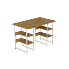 Компьютерный стол Ferrum-decor Карэн 75x140x60 белый ДСП Дуб Артизан 32мм (FRD-107253)