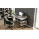 Стол письменный Кевин Ferrum-decor 75x120x60 Черный металл ДСП Кашемир 16 мм (FRD-108123) - фото 3