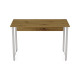 Комп'ютерний стіл Ferrum-decor Курт 75x100x60 білий ДСП Дуб Артизан 16 мм (FRD-107133) - фото 4