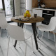 Стол круглый MARSI 4 870-4 ноги на конус Ferrum-decor 750x870x870 Черный металл ДСП Дуб Евок Прибрежный 16 мм (FRD-107523) - фото 2