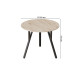 Стол круглый MARSI 3 870-3 Ferrum-decor 750x870x870 Черный металл ДСП Дуб Сан-Марино 16 мм (FRD-107423) - фото 1