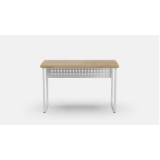 Стіл письмовий Майк Ferrum-decor 75x120x70 Білий метал ДСП Дуб Евок Прибережний 32 мм (FRD-108253)