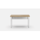 Стіл письмовий Майк Ferrum-decor 75x120x70 Білий метал ДСП Дуб Евок Прибережний 32 мм (FRD-108253) - фото 1