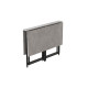 Стол-книжка трансформер Морис 2 Ferrum-decor 750x1000x1100 Черный металл ДСП Бетон 16 мм (FRD-107323) - фото 2