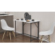 Стіл розкладний Морис 900 Ferrum-decor 750x900x500 Чорний метал ДСП Білий 16 мм (FRD-107313) - фото 12