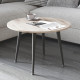 Стол журнальный круглый OPTIMA 2 ноги на конус Ferrum-decor 450x670x670 Черный металл ДСП Дуб Сан-Марино 16 мм (FRD-107473) - фото 3