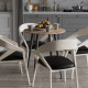 Стол круглый OPTIMA 4 ноги на конус Ferrum-decor 750x670x670 Черный металл ДСП Дуб Сан-Марино 16 мм (FRD-107453) - фото 3