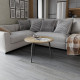 Стол журнальный круглый OPTIMA 1 ноги на конус Ferrum-decor 450x670x670 Черный металл ДСП Дуб Евок Прибрежный 16 мм (FRD-107533) - фото 3