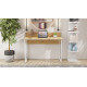 Компьютерный стол Ferrum-decor Скай 75x120x60 белый ДСП Дуб Артизан 16мм (FRD-106973) - фото 3