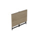 Стіл-трансформер розкладний Слай Ferrum-decor 75x100x60 Чорний метал ДСП Дуб Сонома 16 мм (FRD-107343) - фото 3