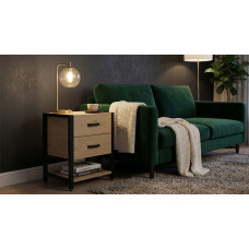 Тумба універсальна Ferrum-decor Вів'єн 2/1 50x41x40 чорний ДСП Дуб Кремона Торро 16 мм (FRD-107793)
