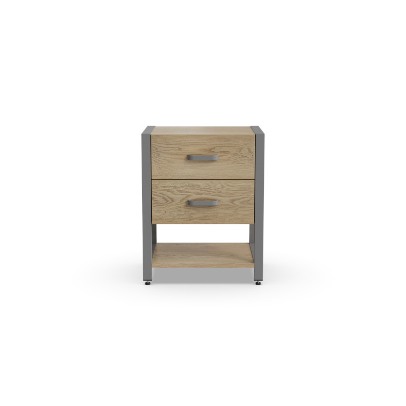 Тумба універсальна Ferrum-decor Вів'єн 2/1 50x41x40 сірий ДСП Дуб Кремона Торро 16 мм (FRD-107803)