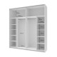 Шафа-купе дводверна Doros G-Caiser 220х60х240 см Білий/Бетон (DRS-011006) - фото 5
