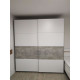Шафа-купе дводверна Doros G-Caiser 220х60х240 см Білий/Бетон (DRS-011006) - фото 4