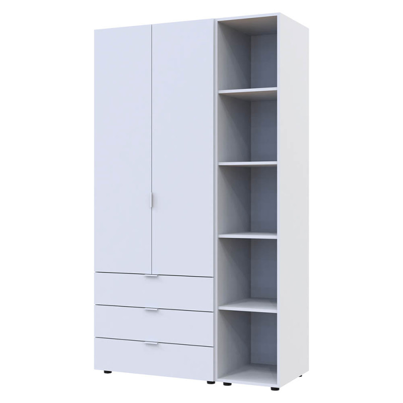 Комплект шкафов для одежды Doros Гелар (2 шт.) 115,7х49,5х203,4 см Белый (DRS-011176)