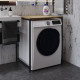 Стеллаж полка Бафрум 401 Ferrum-decor для стиральной машины 90x70,5x60,5 Черный металл ДСП Дуб Евок Прибрежный 16 мм (FRD-107574) - фото 3