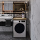 Стеллаж полка Бафрум 404 Ferrum-decor для стиральной машины 178x70,5x60,5 Черный металл ДСП Дуб Евок Прибрежный 16 мм (FRD-107604) - фото 2