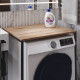 Стеллаж полка Бафрум 401 Ferrum-decor для стиральной машины 90x70,5x60,5 Черный металл ДСП Дуб Сан-Марино 16 мм (FRD-107354) - фото 7