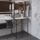 Стеллаж полка Бафрум 403 Ferrum-decor для стиральной машины 178x70,5x60,5 Черный металл ДСП Дуб Сан-Марино 16 мм (FRD-107374) - фото 2