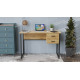 Компьютерный стол Ferrum-decor Дакота 76x120x60 черный ДСП Дуб Артизан 32мм (FRD-107284) - фото 3