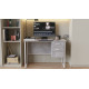 Компьютерный стол Ferrum-decor Гарри 75x120x70 белый ДСП Бетон 32мм (FRD-107294) - фото 2