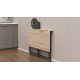 Стол раскладной Морис 900 Ferrum-decor 750x900x500 Черный металл ДСП Дуб Сан-Марино 16 мм (FRD-107314) - фото 5