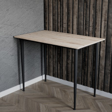Універсальний стіл Prime Ferrum-decor 750x1400x600 Чорний метал ДСП Дуб Сан-Марино 16 мм (FRD-107644)