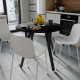 Стол круглый MARSI 4 870-4 ноги на конус Ferrum-decor 750x870x870 Черный металл ДСП Дуб Каштан Арвадонна 16 мм (FRD-107524) - фото 2