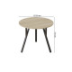 Стол круглый MARSI 3 870-3 Ferrum-decor 750x870x870 Черный металл ДСП Дуб Сонома 16 мм (FRD-107424) - фото 1