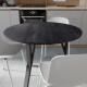 Стол круглый MARSI 3 870-3 Ferrum-decor 750x870x870 Черный металл ДСП Каштан Арвадонна 16 мм (FRD-107514) - фото 2
