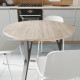Стол круглый MARSI 3 870-3 Ferrum-decor 750x870x870 Черный металл ДСП Дуб Сонома 16 мм (FRD-107424) - фото 2