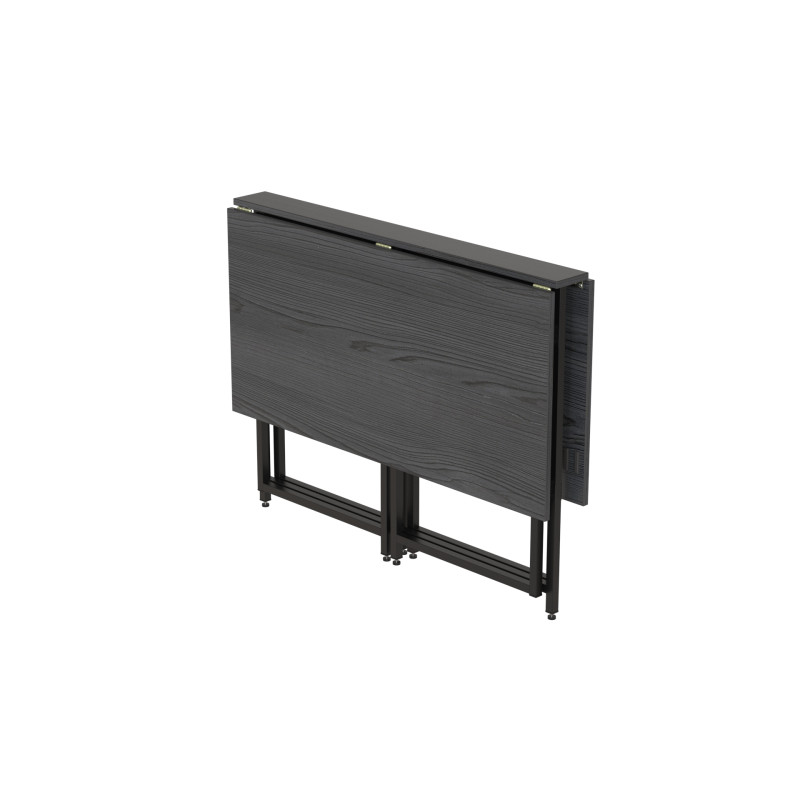 Стол-книжка трансформер Морис 2 Ferrum-decor 750x1000x1100 Черный металл ДСП ассорти (FRD-107324)