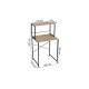 Стеллаж полка Бафрум 402 Ferrum-decor для стиральной машины 133,5x70,5x60,5 Черный металл ДСП Дуб Сан-Марино 16 мм (FRD-107364) - фото 6