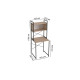 Стеллаж полка Бафрум 403 Ferrum-decor для стиральной машины 178x70,5x60,5 Черный металл ДСП Дуб Сан-Марино 16 мм (FRD-107374) - фото 6