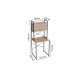 Стеллаж полка Бафрум 404 Ferrum-decor для стиральной машины 178x70,5x60,5 Черный металл ДСП Дуб Сан-Марино 16 мм (FRD-107384) - фото 7
