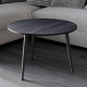Стол журнальный круглый OPTIMA 1 ноги на конус Ferrum-decor 450x670x670 Черный металл ДСП Каштан Арвадонна 16 мм (FRD-107534) - фото 2