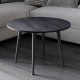 Стол журнальный круглый OPTIMA 2 ноги на конус Ferrum-decor 450x670x670 Черный металл ДСП Каштан Арвадонна 16 мм (FRD-107544) - фото 4