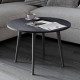 Стол журнальный круглый OPTIMA 2 ноги на конус Ferrum-decor 450x670x670 Черный металл ДСП Каштан Арвадонна 16 мм (FRD-107544) - фото 3