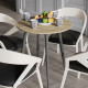Стол круглый OPTIMA 4 ноги на конус Ferrum-decor 750x670x670 Черный металл ДСП Дуб Евок Прибрежный 16 мм (FRD-107564) - фото 3