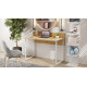 Компьютерный стол Ferrum-decor Скай 75x100x60 белый ДСП Дуб Артизан 32мм (FRD-106964) - фото 1