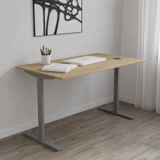 Стол письменный Space Ferrum-decor 750x1000x700 Серый металл ДСП Дуб Артизан 16 мм (FRD-107871)