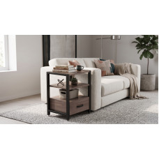 Тумба універсальна Ferrum-decor Вів'єн 1/1 50x41x40 чорний ДСП Дуб Кремона Канолло 16 мм (FRD-107804)