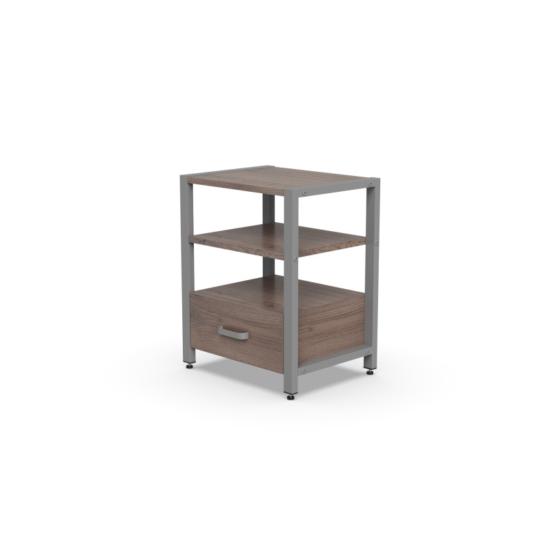 Тумба універсальна Ferrum-decor Вів'єн 1/1 50x41x40 сірий ДСП Дуб Кремона Канолло 16 мм (FRD-107814)