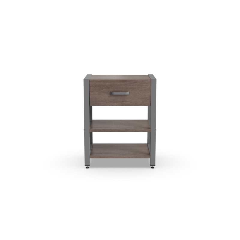 Тумба універсальна Ferrum-decor Вів'єн 1/2 50x41x40 сірий ДСП Дуб Кремона Канолло 16 мм (FRD-107784)