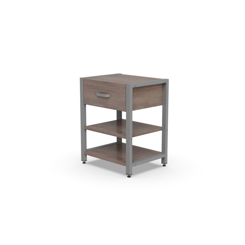 Тумба універсальна Ferrum-decor Вів'єн 1/2 50x41x40 сірий ДСП Дуб Кремона Канолло 16 мм (FRD-107784)