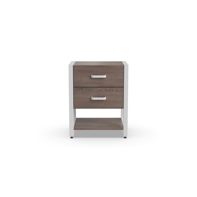 Тумба універсальна Ferrum-decor Вів'єн 2/1 50x41x40 білий ДСП Дуб Кремона Канолло 16 мм (FRD-107794)