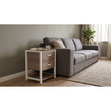 Тумба універсальна Ferrum-decor Вів'єн 2/1 50x41x40 білий ДСП Дуб Кремона Канолло 16 мм (FRD-107794)