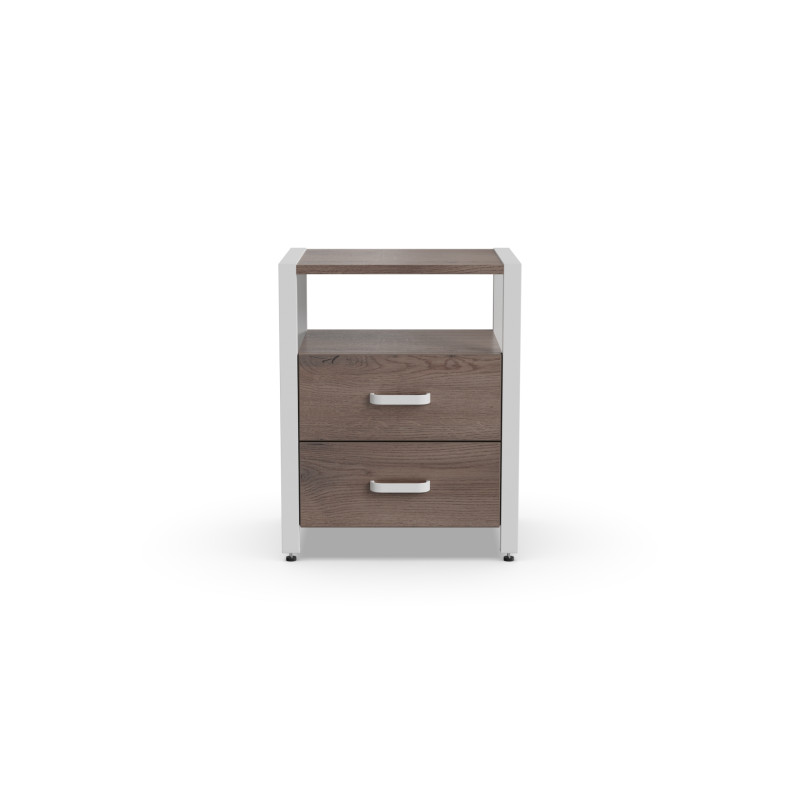 Тумба універсальна Ferrum-decor Вів'єн 2/2 50x41x40 білий ДСП Дуб Кремона Канолло 16 мм (FRD-107764)