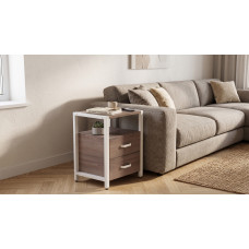 Тумба універсальна Ferrum-decor Вів'єн 2/2 50x41x40 білий ДСП Дуб Кремона Канолло 16 мм (FRD-107764)
